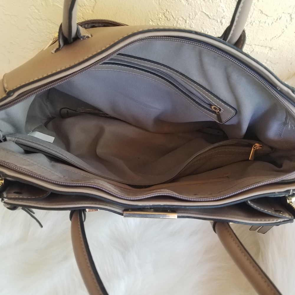 Taupe Structured Bag - image 2